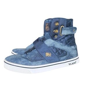 Vlado Men's Denim Blue High-Top Sneakers